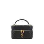 Saint Laurent Black Lamb Ovis Aries Aries Shoulder Bag