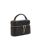Saint Laurent Black Lamb Ovis Aries Aries Shoulder Bag
