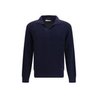 Brooksfield Blue Wool Oves Aries Cardigan