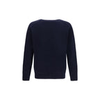 Brooksfield Blue Wool Oves Aries Sweatshirt