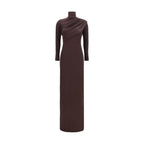 Courrèges Brown Viscose Casual Dress