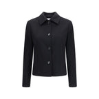 Lardini Black Wool Oves Aries Full-Length Jacket