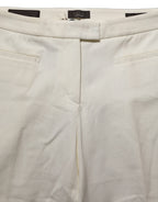 Peserico Off White MidWaist Tapered Women Chino Trouser Pants