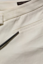 Peserico Off White MidWaist Tapered Women Chino Trouser Pants