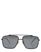 Dolce & Gabbana Women DG2262 Black Metal Square Frame Eyewear Sunglasses