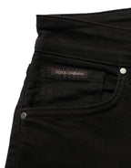 Dolce & Gabbana Black Cotton Stretch Skinny Denim Jeans