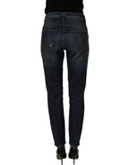 Dolce & Gabbana Blue Cotton Stretch Skinny Denim Jeans