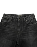 Dolce & Gabbana Black Cotton Stretch Straight Denim Jeans