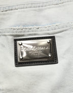 Dolce & Gabbana Light Blue Cotton Stretch Skinny Denim Jeans