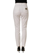 Dolce & Gabbana White Cotton Stretch Skinny Denim Jeans