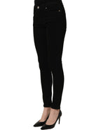 Dolce & Gabbana Black Cotton Stretch Skinny Denim Jeans