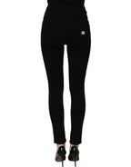 Dolce & Gabbana Black Cotton Stretch Skinny Denim Jeans