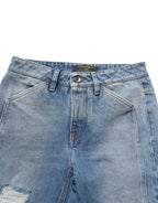 Dolce & Gabbana Blue Cotton Boot Cut Denim Trouser Jeans