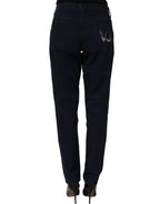 Versace Jeans Couture Blue High Waist Skinny Denim Trouser Jeans
