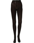 Dolce & Gabbana Socks Black Wool Tights Stocking Pantyhose One Size
