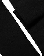 Dolce & Gabbana Black Wool Knit Calf Long Women Accessory Socks