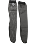 Dolce & Gabbana Black Nylon Mesh Sheer Calf Long Accessory Socks