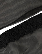 Dolce & Gabbana Black Nylon Mesh Sheer Calf Long Accessory Socks