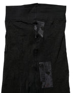 Dolce & Gabbana Black Nylon Logo Tights Stocking Pantyhose Socks