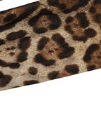 Dolce & Gabbana Brown Leopard Nylon Tights Stocking Pantyhose Socks