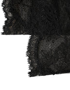 Dolce & Gabbana Black Floral Lace Nylon Stretch Knee High Socks