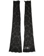 Dolce & Gabbana Black Floral Lace Nylon Stretch Knee High Socks