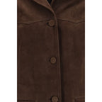 Tory Burch Brown Goatskin Jacket