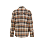 P.A.R.O.S.H. Brown Cotton Pattern Shirt
