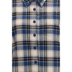 P.A.R.O.S.H. Blue Cotton Pattern Shirt