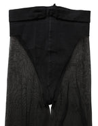 Dolce & Gabbana Black Nylon Sheer Tights Stockings Pantyhose Socks