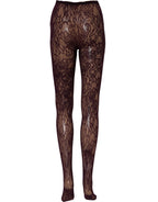 Dries Van Noten Violet Floral Fishnet Tights Stockings Pantyhose Socks