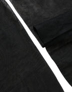 Dolce & Gabbana Black Nylon Logo Calf Long Women Accessory Socks