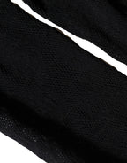 Dolce & Gabbana Black All Over Print Sheer Stretch Tights Socks