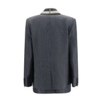 Sacai Gray Wool Oves Aries Jacket