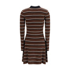 Ganni Brown Wool Oves Aries Casual Dress