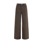 P.A.R.O.S.H. Brown Cotton Casual Pants