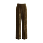 P.A.R.O.S.H. Brown Viscose Casual Pants
