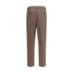 Brunello Cucinelli Brown Linen Casual Pants