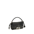 Fendi Black Lamb Ovis Aries Aries Shoulder Bag