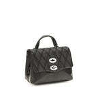 Zanellato Black Calf Leather Bos Taurus Shoulder Bag