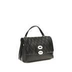 Zanellato Black Calf Leather Bos Taurus Shoulder Bag