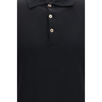 Brunello Cucinelli Black Cotton Long Sleeve T-Shirt