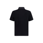 Moose Knuckles Black Cotton Polo Shirt