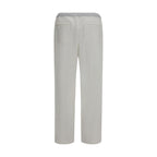 Brunello Cucinelli White Cotton Casual Pants