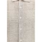 Brunello Cucinelli Beige Cotton Polo Shirt
