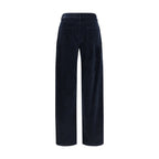 Max Mara Blue Cotton Pants