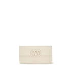 Valentino Garavani White Calf Leather Bos Taurus Wallet