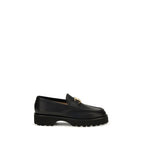 Valentino Garavani Black Goatskin Platform Loafers