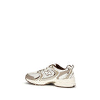 New Balance Silver Fabric Athletic Sneakers