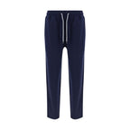 Brunello Cucinelli Blue Cotton Joggers (Workout Pants)